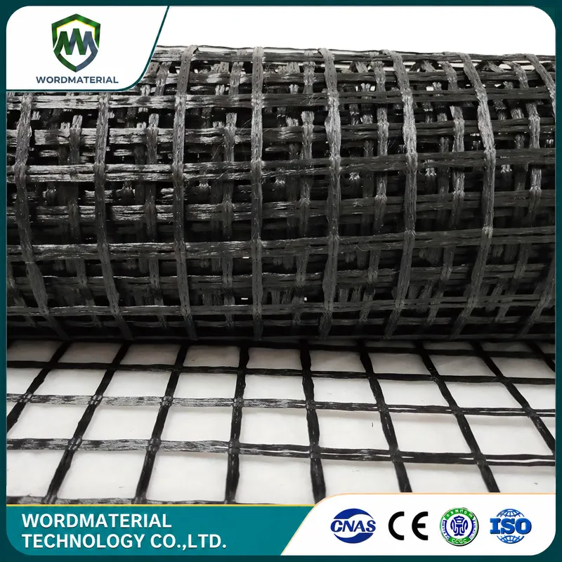 Wrap Knitting Fiberglass Geogrid