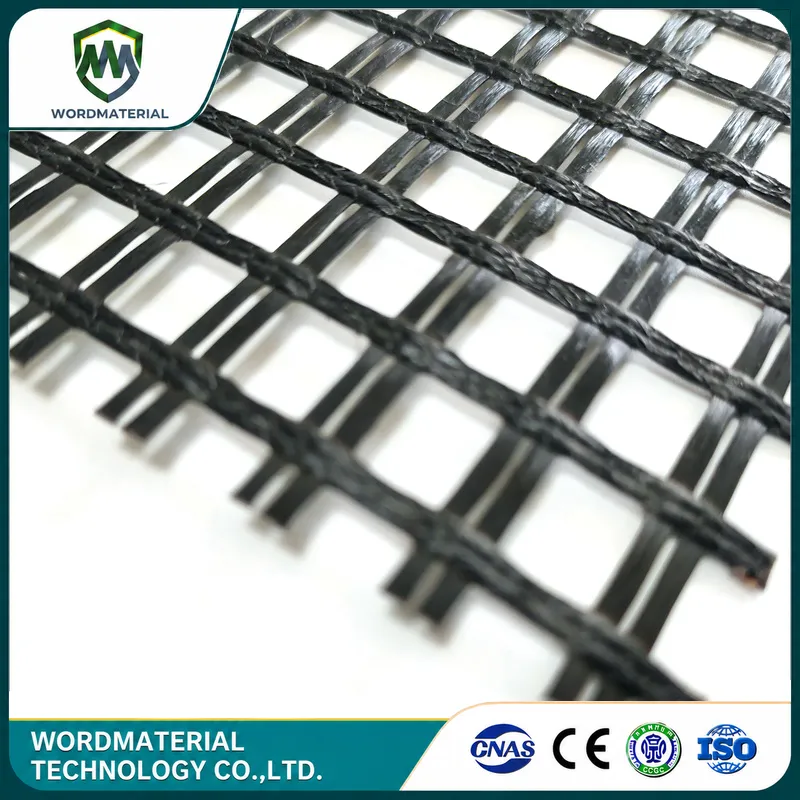 Wrap Knitting Fiberglass Geogrid