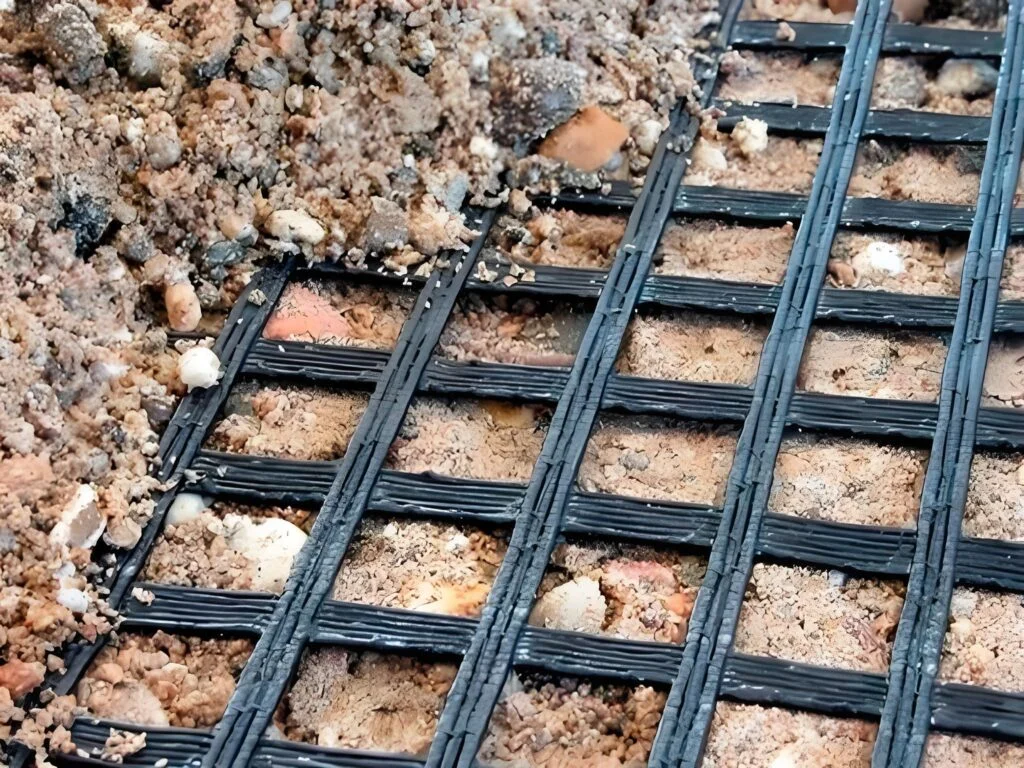 Warp-Knitted Polyester Geogrid in Reinforced Soil Retaining Walls